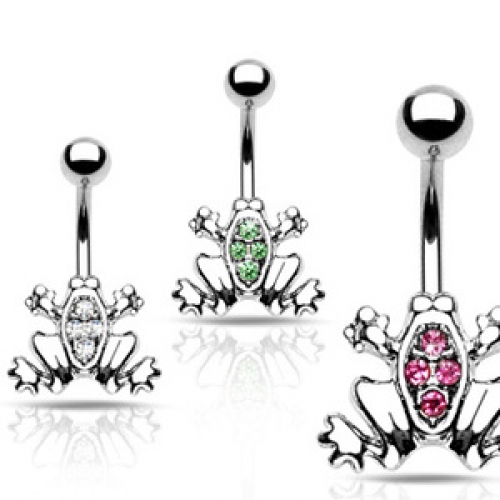 	 Frog Gem Belly Ring